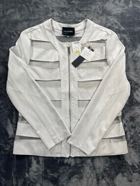 NWT Dolce Cabo Faux Suede & Mesh Jacket Women's Size XL Premium Outerwear New
